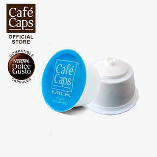 ภาพขนาดย่อของภาพหน้าปกสินค้าCafecaps DG ML 15 - Dolce Gusto Compatible Milk (1 กล่อง X 15 แคปซูล) - แคปซูลนมใช้ได้กับเครื่อง Dolce Gusto เท่านั้น จากร้าน cafecaps บน Shopee