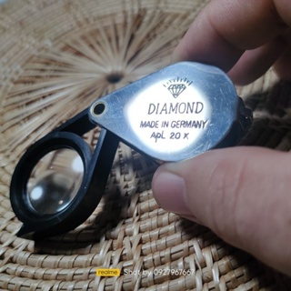 แว่นส่องพระ แว่นส่องขยาย กล้องส่องพระ/จิวเวอรี่ DIAMOND 20x(บอดี้สแตนเลส)