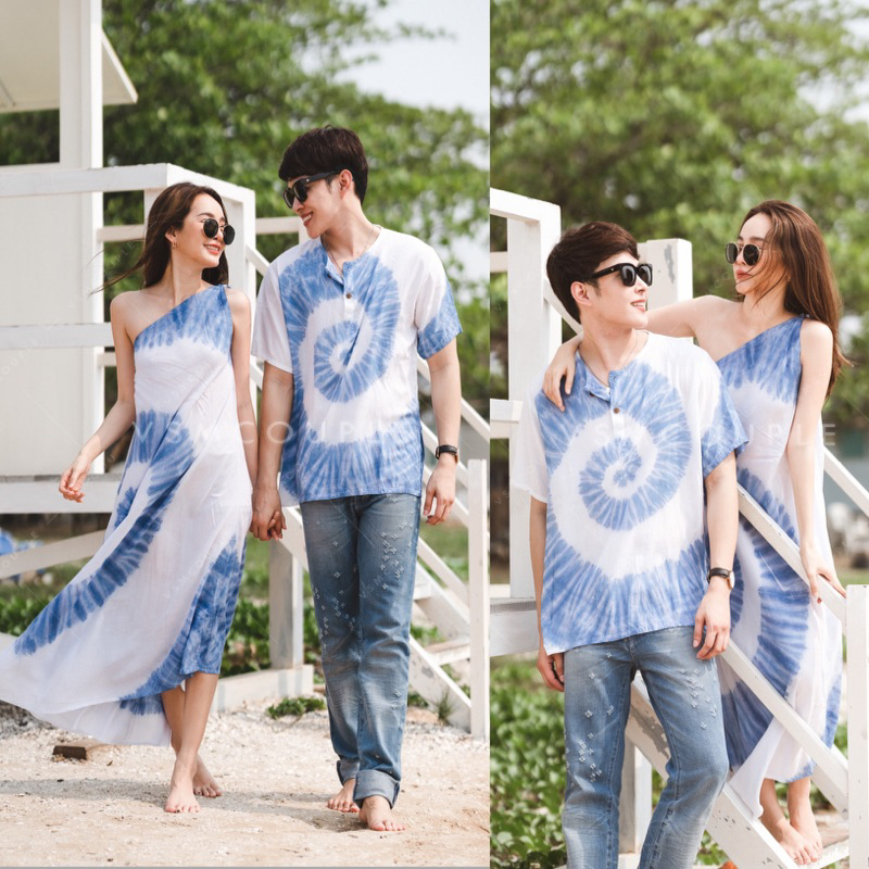 code-534-ชุดถ่ายprewedding-ชุดคู่มัดย้อม-ชุดคู่ไปทะเล-งานป้าย-vsm