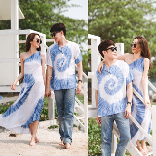 Code : 534 ชุดถ่ายprewedding  ชุดคู่มัดย้อม ชุดคู่ไปทะเล งานป้าย Vsm