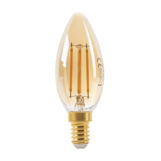 DNER LED Filament Candle E14 6W Dim ได้