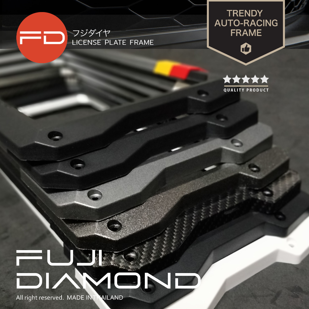 ภาพหน้าปกสินค้ากรอบป้ายทะเบียนรถยนต์ SPORT PREMIUM ยุคใหม่ จากร้าน fuji.diamond บน Shopee