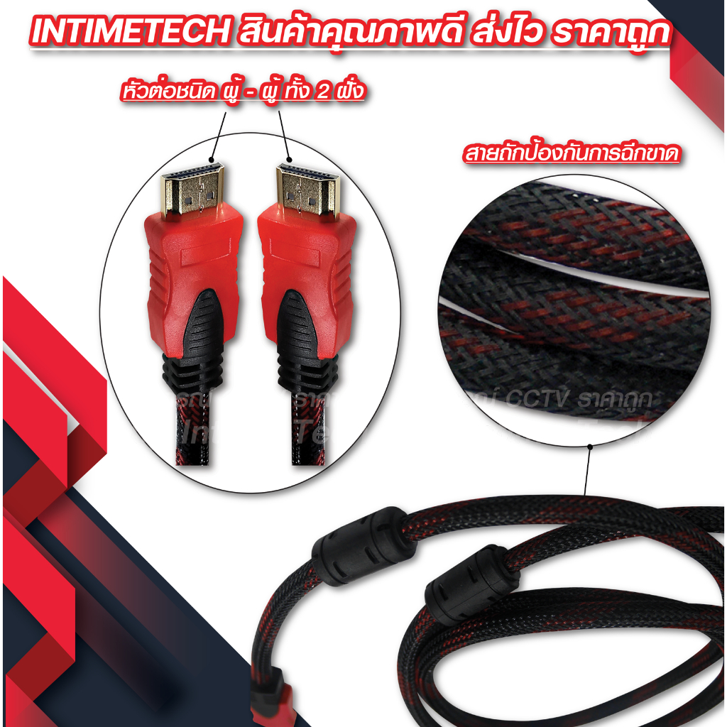 สาย HDMI 15m 20m 25m 30m 1.4V รองรับ 1080P FULL HD hdmi cable สายต่อคอม ...