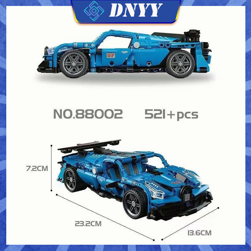 ใช้งานร่วมกับบล็อกตัวต่อ-lamborghini-bugatti-ดึงกลับรถสปอร์ตรถแข่งเด็กประกอบของเล่น