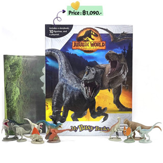 Phidal - Jurassic World My Busy Books -10 Figurines and a Playmat