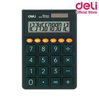 Deli M130 Calculator 12 digit เครื่องคิดเลขแบบพกพา 12 หลัก รับประกัน 3 ปี!!! เครื่องเขียน อุปกรณ์สำนักงาน office ราคาถูก
