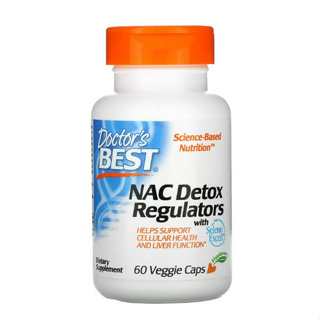 (พร้อมส่ง!) Doctors Best, NAC Detox Regulators, 60 Veggie Caps