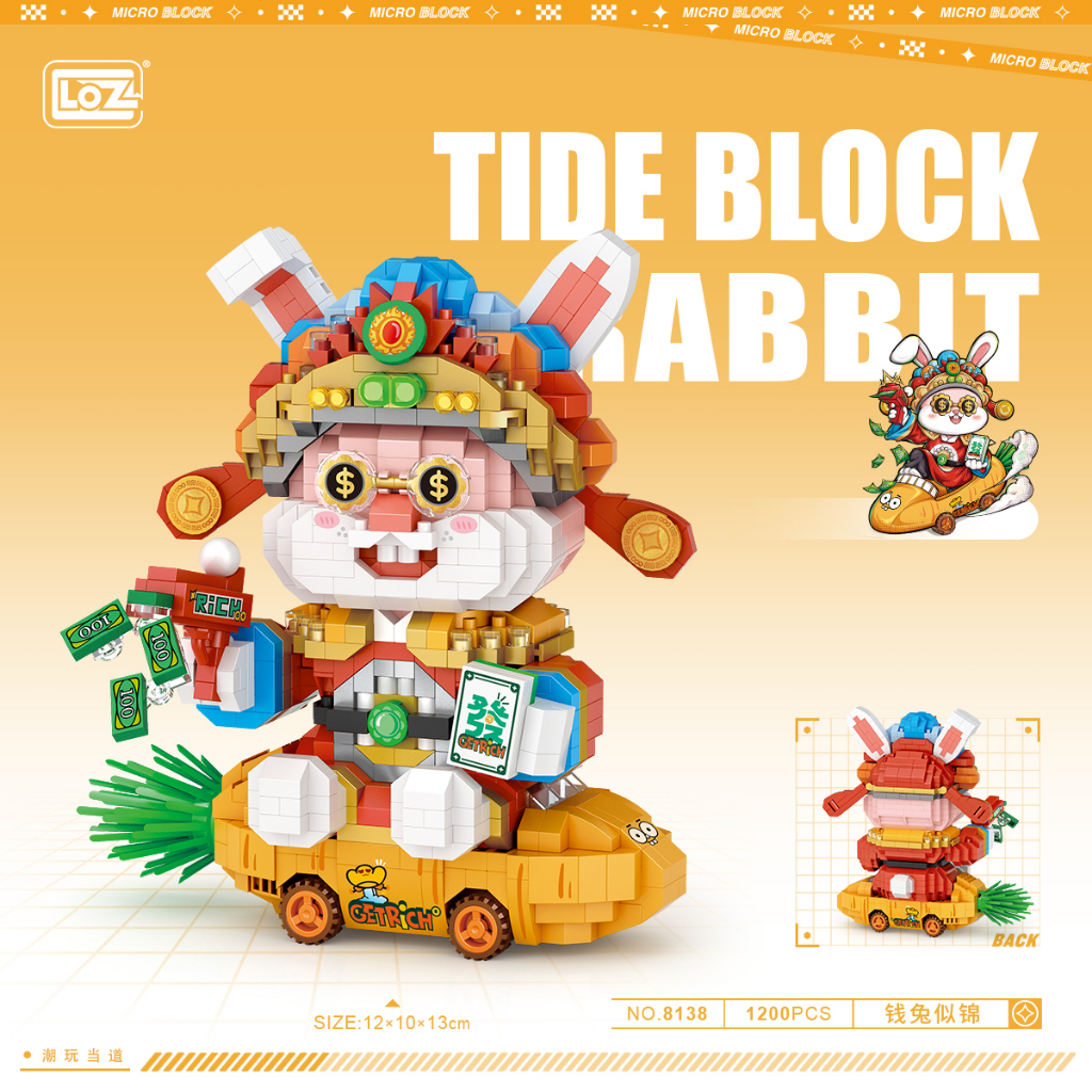 LOZ บล็อกต่อจิ๋ว New Year Rabbit รหัส 8138 | Shopee Thailand
