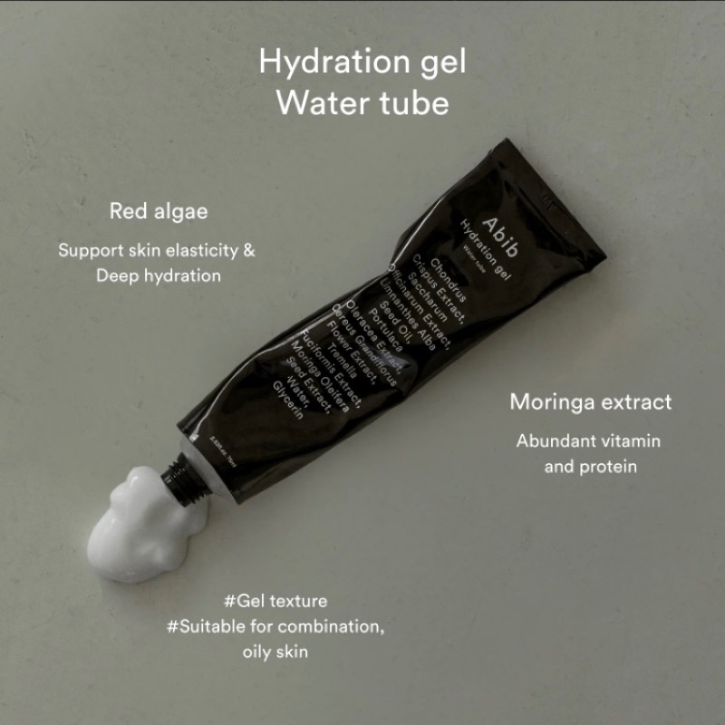 แท้-พร้อมส่ง-abib-75ml-hydration-gel-water-tube-คนเป็นสิว-ผิวมัน-ผสม-แพ้ง่ายใช้ได้