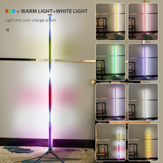 ไฟตกแต่งห้อง ไฟตกแต่งLED Corner Atmosphere Light 5W(RGB+Warm White Colors,Multi Modes)APP Control&amp;Remote USB Charged LED