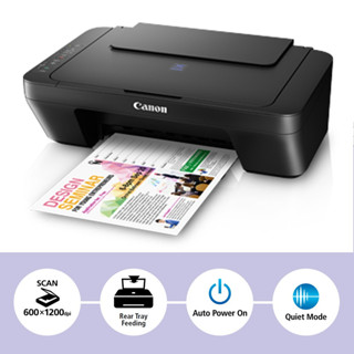 มัลติฟังก์ชั่นอิงค์เจ็ท Canon Pixma E410 พร้อมหมึกแท้ 1 ชุด