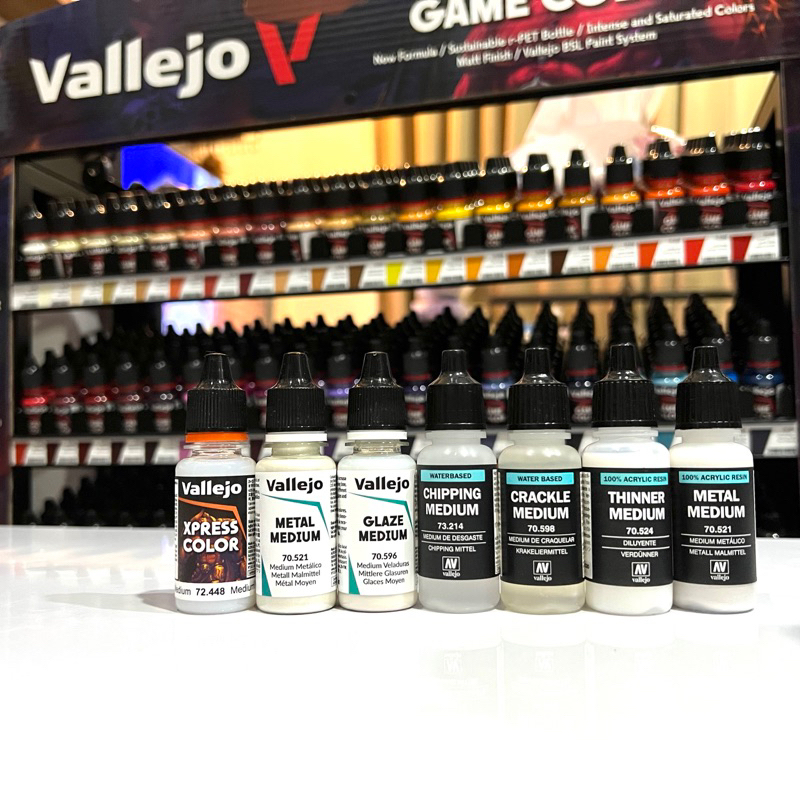 vallejo-medium-ตัวกลางผสมสี-สื่อกลางผสมสี-กาวผสมสีอะคริลิคสูตรน้ำ