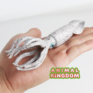 Animal Kingdom - โมเดลสัตว์ ปลาหมึก ขาวจุด ขนาด 16.00 CM (จากสงขลา)