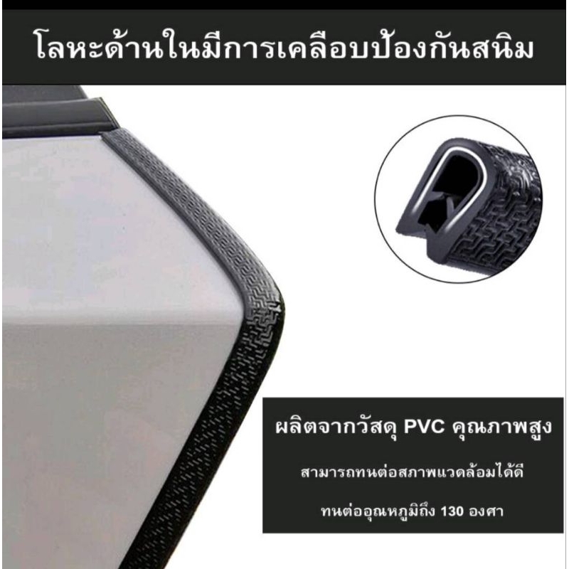 ยางกันกระแทก-ยางกันชน-ขอบประตูรถ-ไม่ใช้กาว-ยางขอบประตูรถ-ยางขอบประตูรถยนต์-ยางกันกระแทกขอบประตู-ราคาขายเป็นเมตร