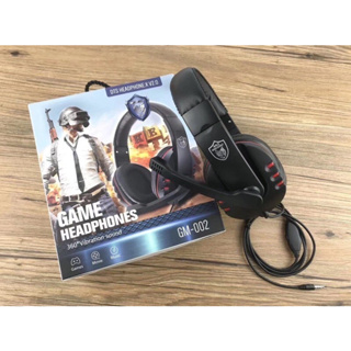 Gaming Headphones GM-002 หูฟังแบบครอบหูพร้อมก้านไมค์ สามารถคุยได้