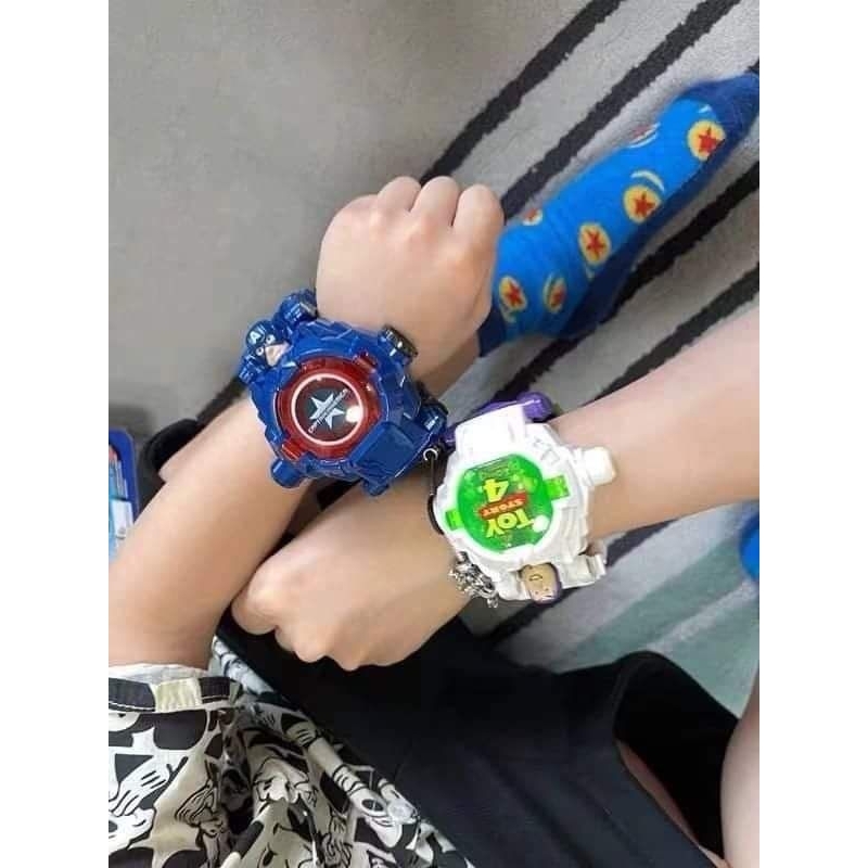 พร้อมส่งจากไทยค่ะ-นาฬิกาเด็ก-นาฬิกาแปลงร่าง-นาฬิกาหุ่นยนต์-นาฬิกาฉายภาพได้-พร้อมส่งค่ะ