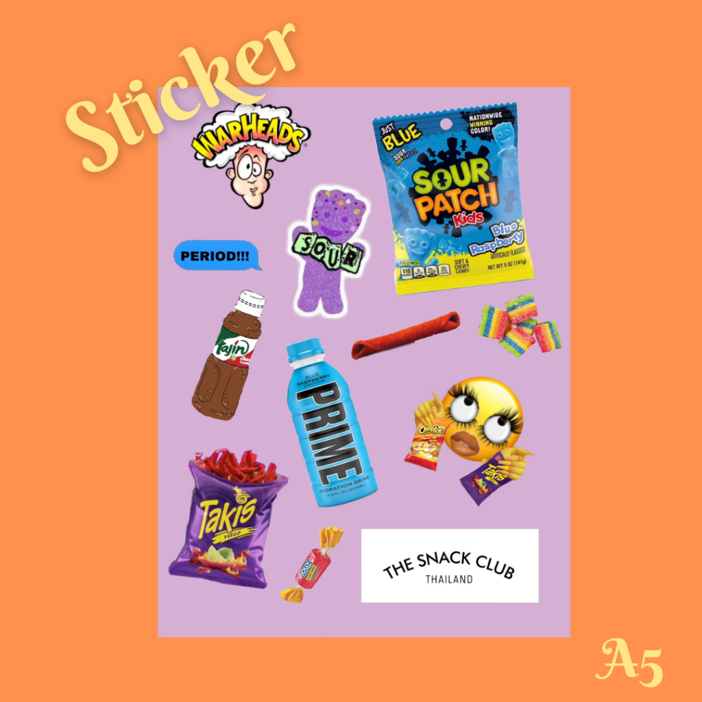 The Snack Club American Snacks Sticker | Shopee Thailand