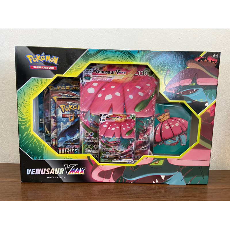 [Pokemon Trading card game] Venusaur & Blastoise VMax Battle Box การ์ด