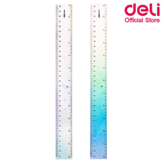Deli H654 Ruler ไม้บรรทัดแฟนซีสุดน่ารัก ขนาด 30 CM (คละสี 1 ชิ้น) ไม้บรรทัด ไม้บรรทัดแฟนซี เครื่องเขียน อุปกรณ์การเรียน