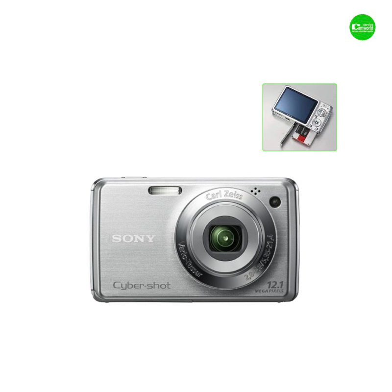 sony-dsc-w210-cyber-shot-กล้องดิจิตอลคอมแพค-compact-digital-camera-เลนส์คมชัดสูง-carl-zeiss-lens-zoom-มือสองคุณภาพประกัน