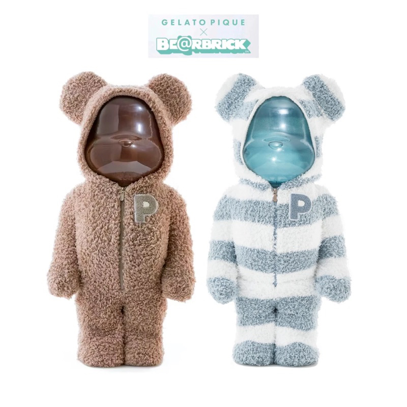 ของแท้💯BE@RBRICK 1000% GELATO PIQUE - Beige & Mint White (c