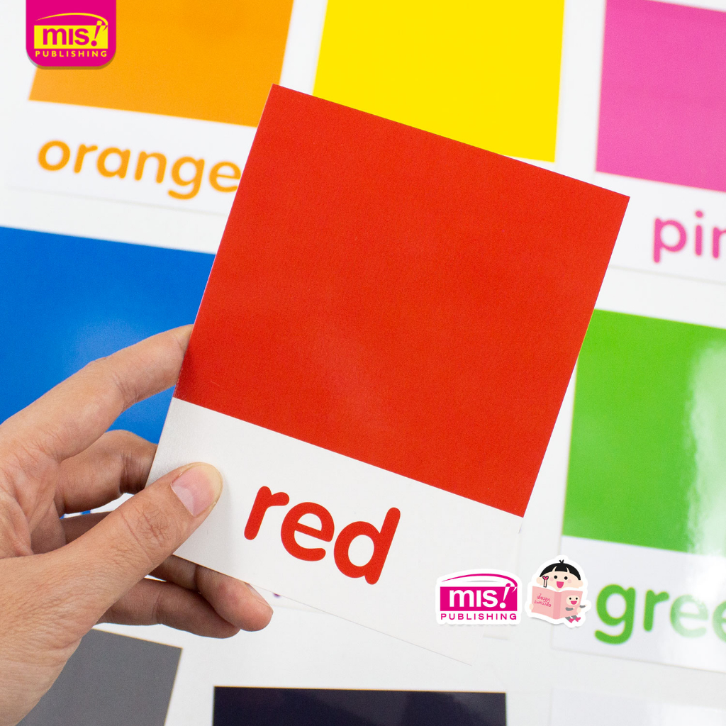 ภาพหน้าปกสินค้าMISBOOK การ์ดช่วยจำ เรียนรู้สีสันพร้อมคำศัพท์ภาษาอังกฤษ My First Colors จากร้าน misbook บน Shopee