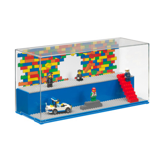 LEGO Play &amp; Display Minifigure Case Blue กล่องอะคริลิก กล่องเคสโชว์ มินิฟิกเกอร์ เลโก้ สีน้ำเงิน