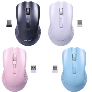 NEW🚀ส่งเร็ว🚀 OKER เมาส์ไร้สาย 2.4GWIRELESS MOUSE DPI3200 OKER M857