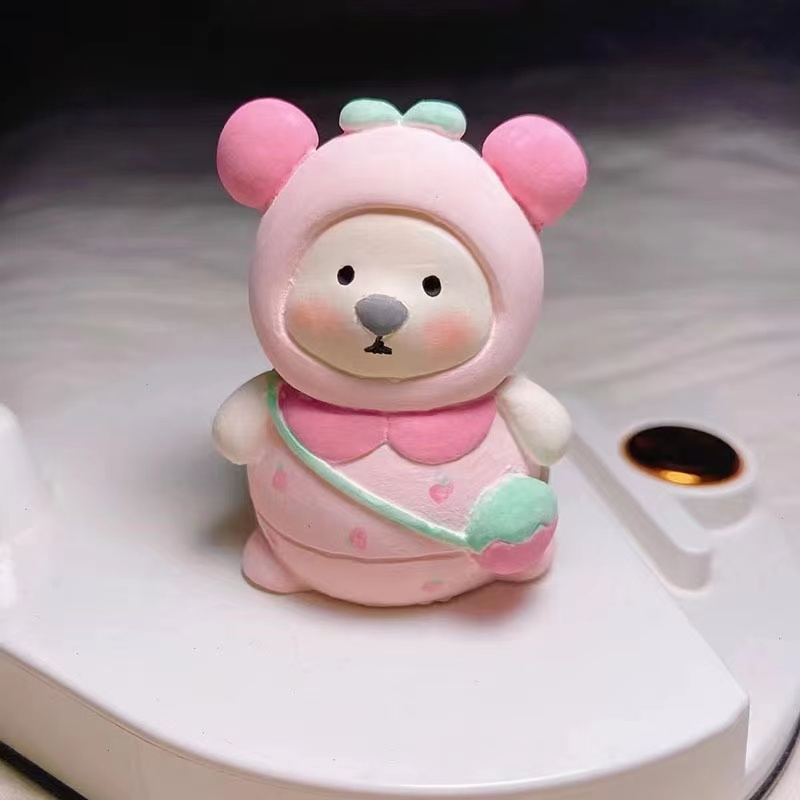ตุ๊กตาปูนปลาสเตอร์-ระบายสี-ตุ๊กตาหมี-diy-ของขวัญวันเกิด