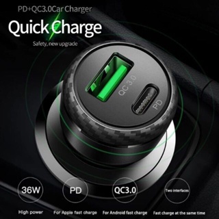 หัวชาร์จในรถ Mcdodo 38W USB + Type-C PD Quick Charge 3.0 Car Charger Fast Charger For ios แอนดรอยส์