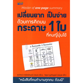 หนังสือ เปลี่ยนยากเป็นง่าย ด้วยการคิดบนกระดาษ 1