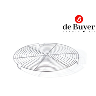 de Buyer 0237.32 Round ST Steel Grate With 3 Fet 32 / ตระแกรงพักขนม