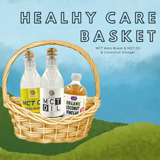 Keto Boost &amp; MCT Oil 100% &amp; Coconut Vinegar (Set Healthy Care Basket) 🥥🌤