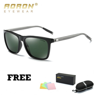 AORON-A387 [ เลนส์เขียว ] แว่นตากันแดด เลนส์ HD Polarized UV400 สินค้าพร้อมส่งจากไทย
