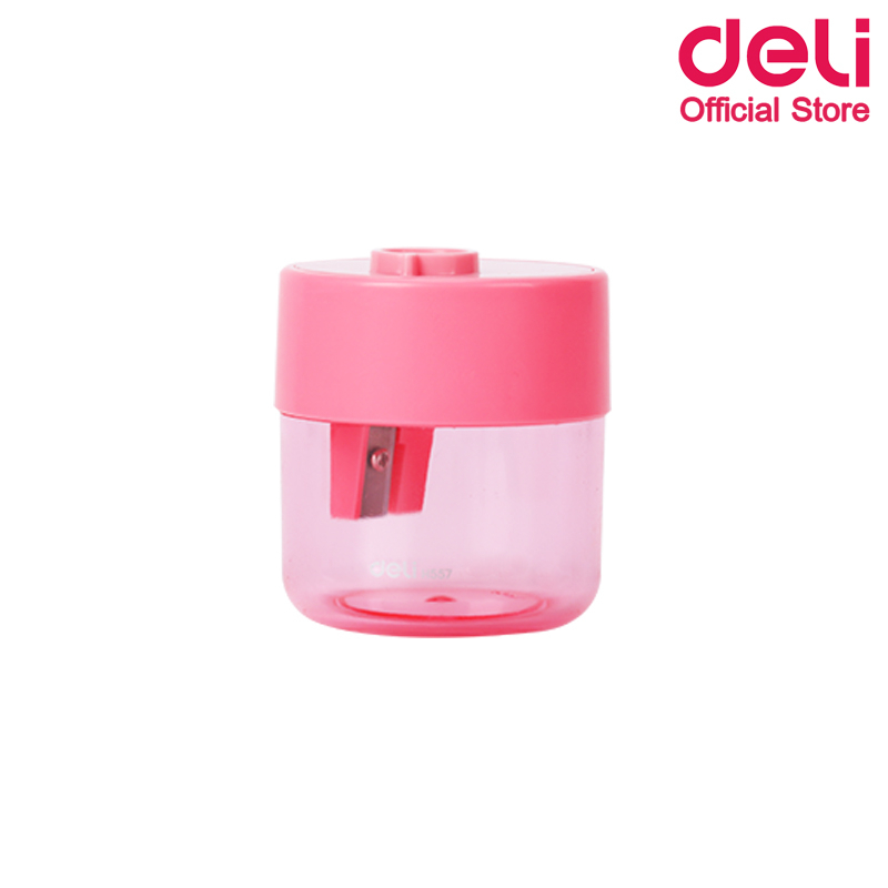 deli-h557-pencil-sharpener-กบเหลาดินสอ-สีพาสเทล-สุดน่ารัก-คละสี-1-ชิ้น-กบ-กบเหลาดินสอแฟนซี-เครื่องเขียน-เครื่องเหลาดินสอ