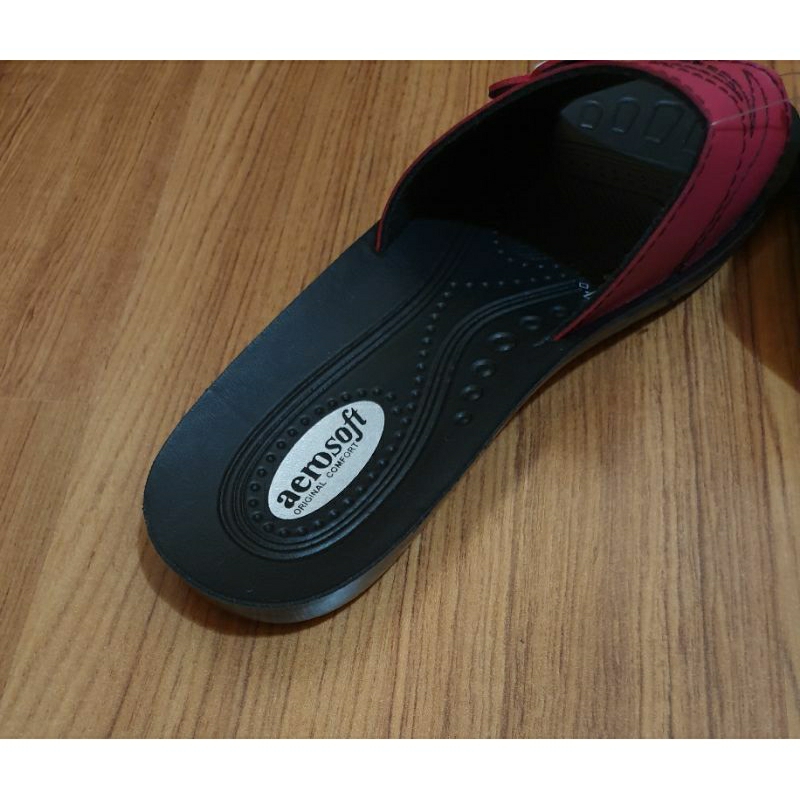 รองเท้า-aerosoft-สีแดงเชอรี่-พื้นสีดำ-size-39-25-cm-รองเท้าแตะ