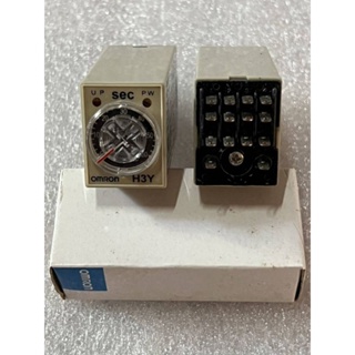 H3Y-4 OMRON (DC24V) Delay Timer Time Relay 0-60Sec With Base