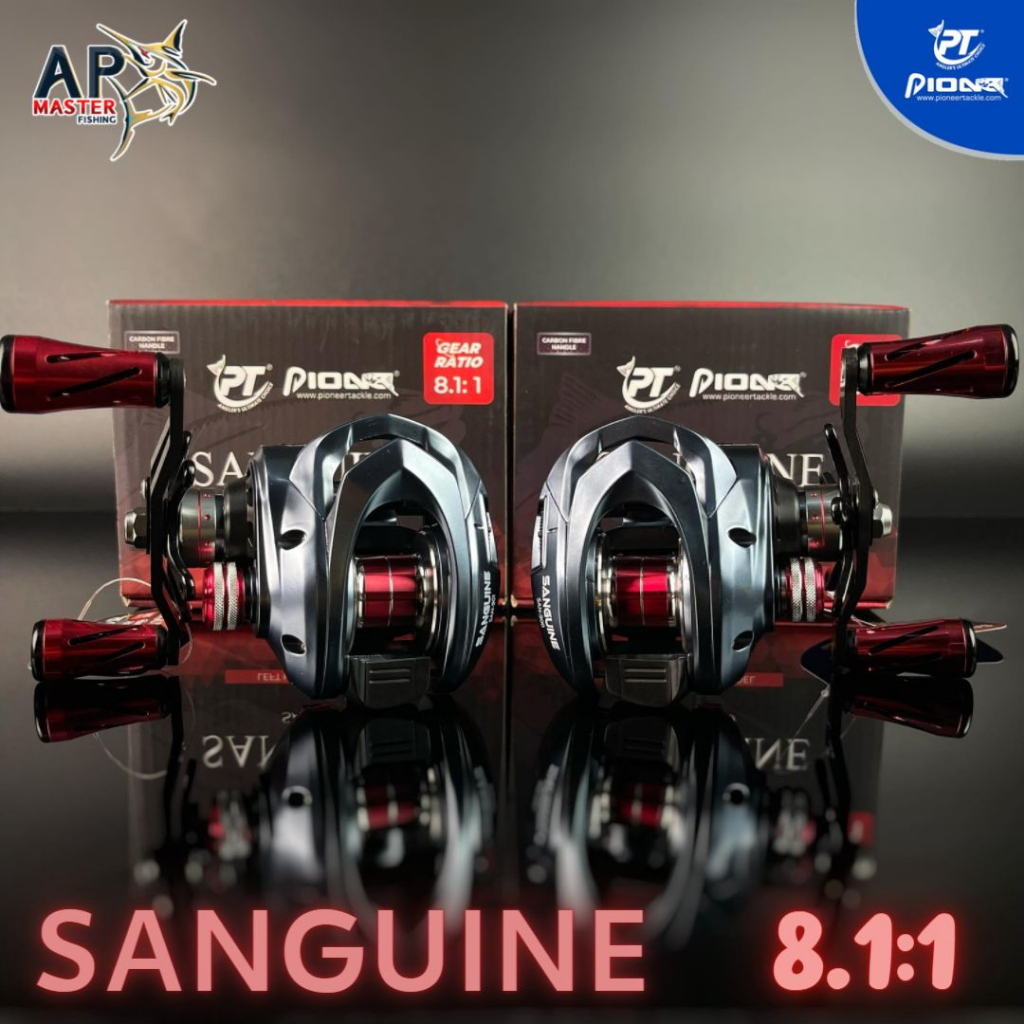 รอกหยดน้ำ-pioneer-sanguine-รอบ-8-1-1-หมุนซ้าย-หมุนขวา-รอกตีเหยื่อปลอม