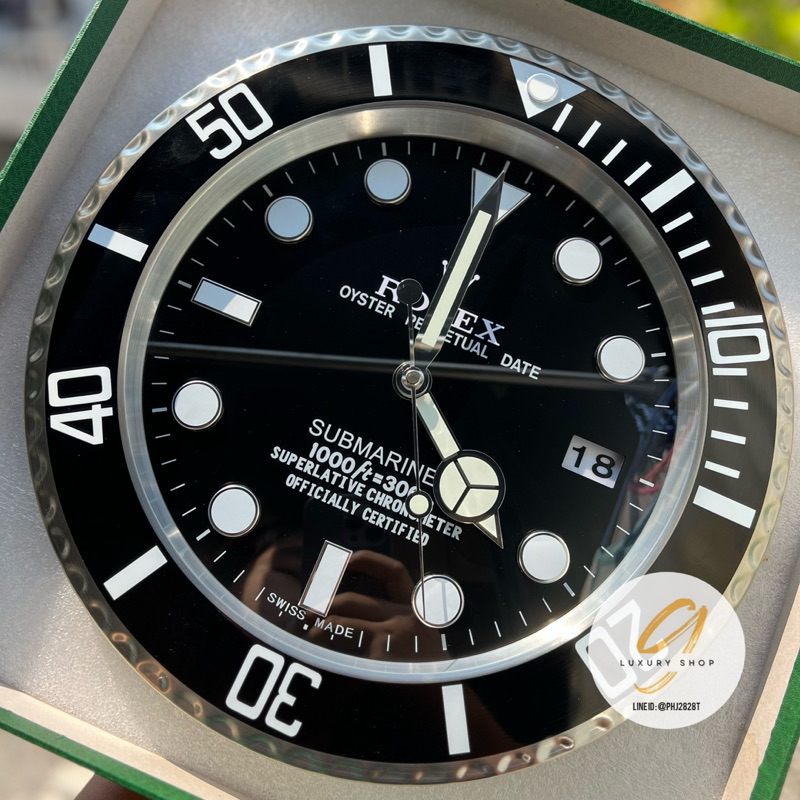 อันดับ1-รีวิวจริง-นาฬิกาแขวนผนัง-rolex-submariner-สแตนเลสแท้ทั้งเรือน-เดินเรียบ-วันที่เปลี่ยนอัตโนมัติ