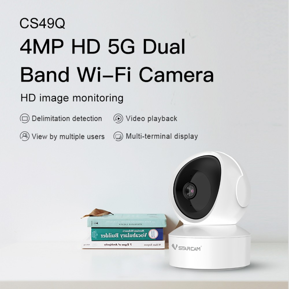 ภาพหน้าปกสินค้าVstarcam กล้องวงจรปิดกล้องใช้ภายใน รุ่นCS49Q ความละเอียด4ล้าน รองรับwifi5G ใหม่ล่าสุด จากร้าน center_it บน Shopee