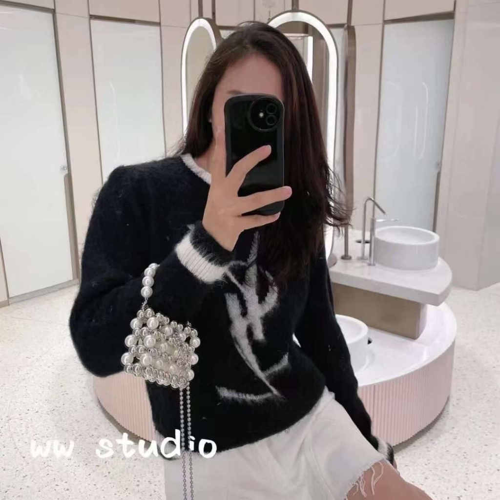 เสื้อไหมพรม-วายเอสเอล-งานป้ายห้อยติดแทรก-อย่างดี-งานดีมากก-งานไฮเอ็น-ขนาด-อก-40-แขนยาว-17-ยาว-18-นิ้ว