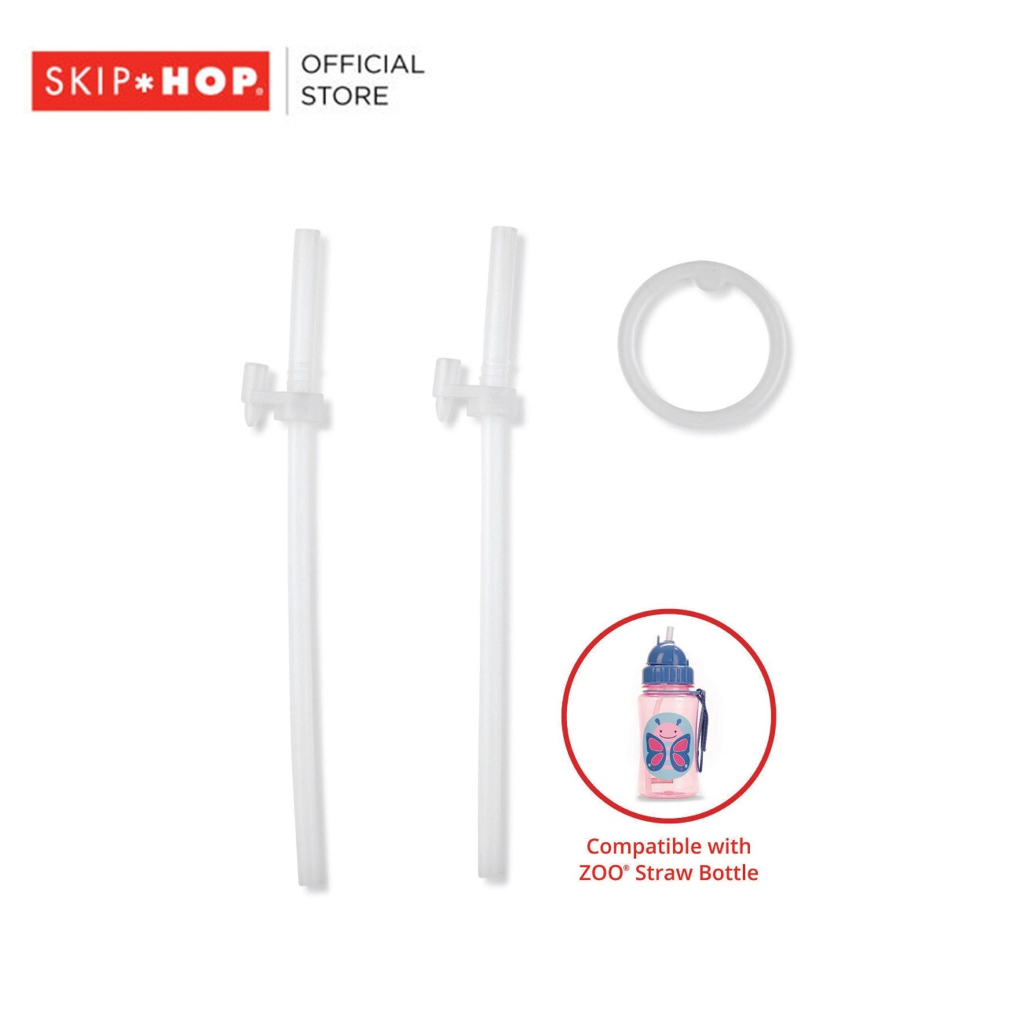 Skip Hop Zoo Straw Bottle Polypropylene - Shark (18 Months to 36 Months) main image 0