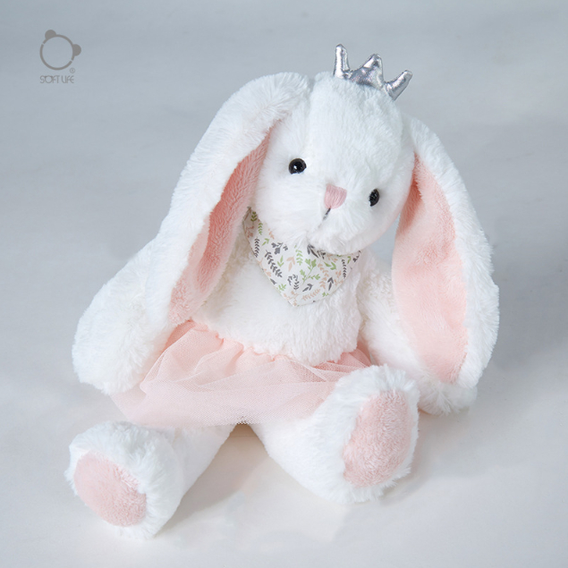 ปักชื่อ-ไม่รับเก็บปลายทาง-doll26-ตุ๊กตากระต่ายปักชื่อ-ตุ๊กตากระต่ายขนฟูติดมงกุฏน่ารัก-ๆ