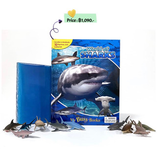 Phidal - World of Sharks My Busy Book - 10 Figurines and a Playmat