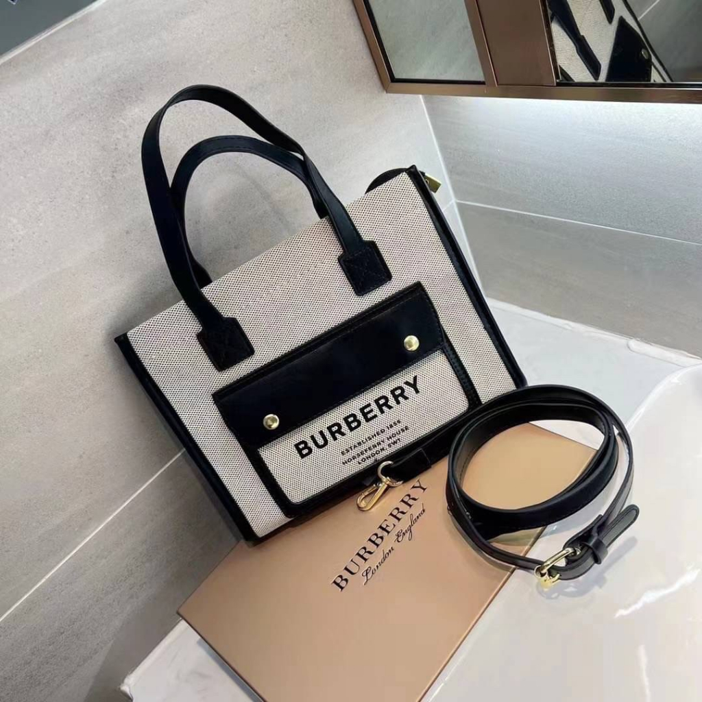 burberry-งานผ้าอย่างดี-จะถือหรือสะพายก็ดูแพง-ขนาด-10x25x21