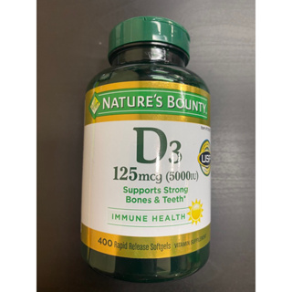 Nature’s Bounty D3 125mcg 400Sofgels