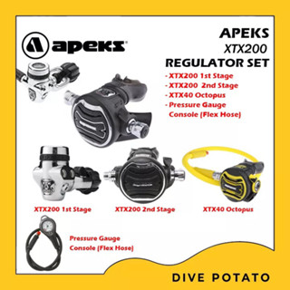 Apeks XTX200 Regulator Set เรกกูเลเตอร์เซ็ทจากแบรนด์ Apeks