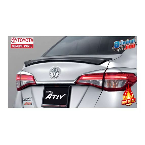 ของแท้-สปอยเลอร์-หลัง-สีดำ-โตโยต้า-เอทีฟ-toyota-ativ-ปี-2017-2020-vdqi