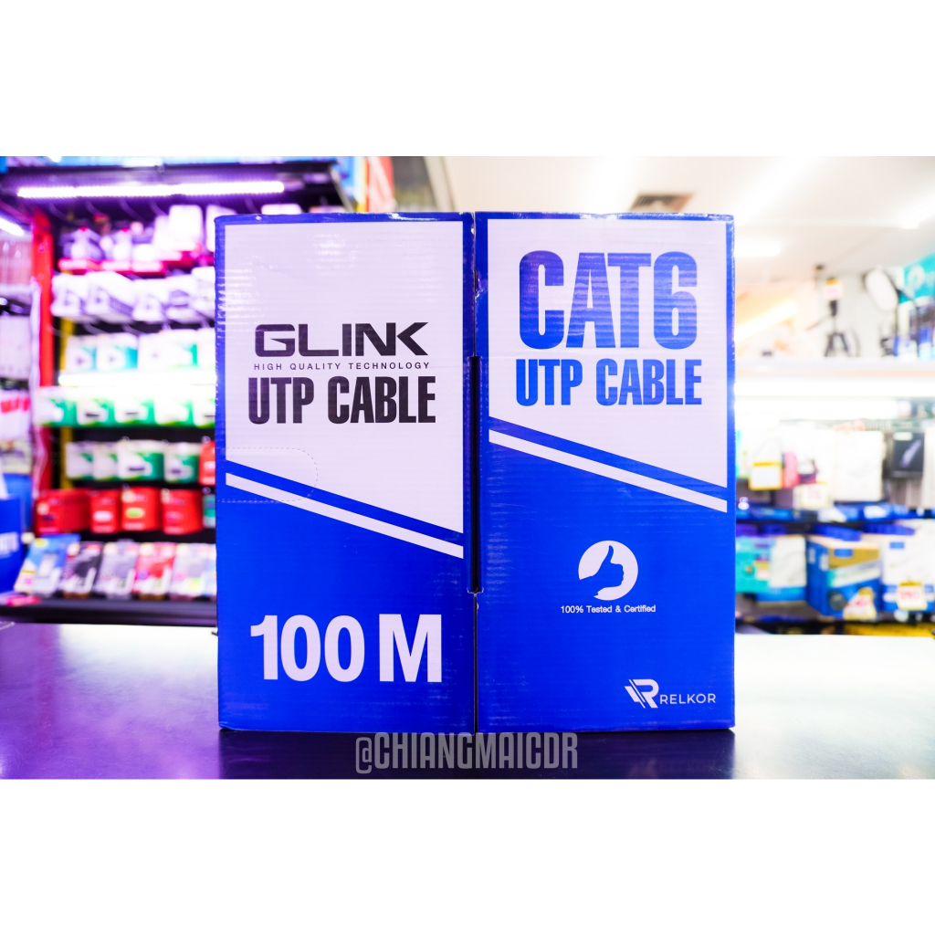 glink-สาย-lan-cat6-outdoor-สายแลนแบบภายนอกอาคาร-100-m-รุ่น-gl-6002-แบรนวิท-350-mhz-ของแท้
