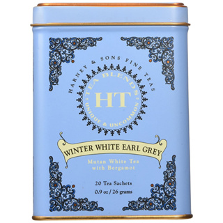 Harney &amp; Sons, HT Tea Blends, Winter White Earl Grey Tea 20 ซอง